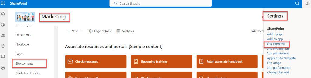 Create a subsite in SharePoint Online