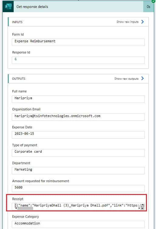 Create automated expense reimbursement Microsoft power automate