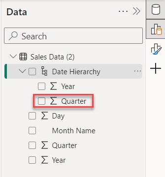 create date hierarchy in power bi