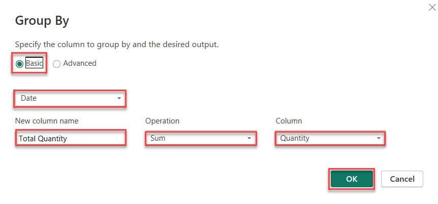 create group by  in power bi