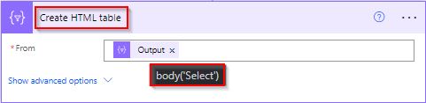 HTML Table Formatting in Power Automate