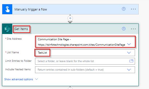 Create HTML Table with Border in flow