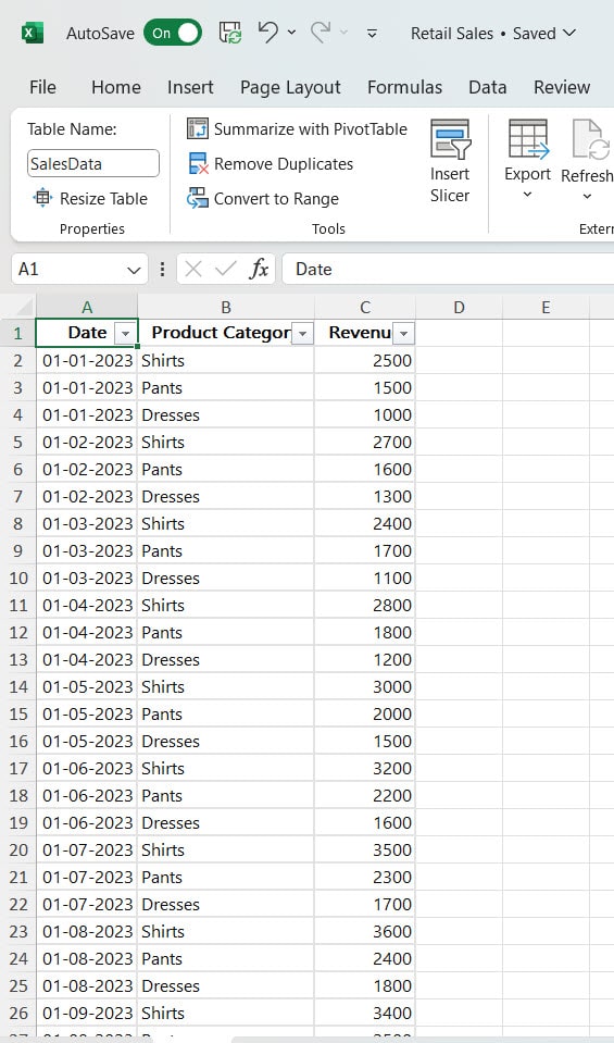 create line chart in power bi