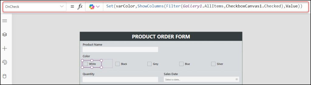 Create Multi Select Checkboxes in Power Apps