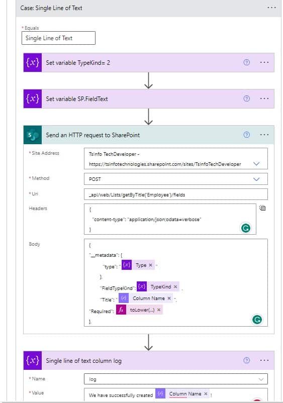 Create SharePoint list with multiple data types of column from excel using Microsoft Flow