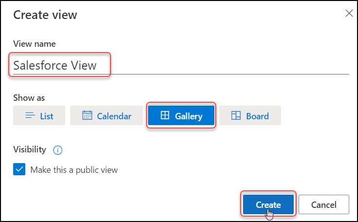 create view in sharepoint