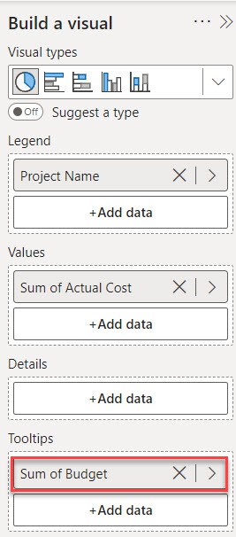 Creating a Pie Chart Using Multiple value