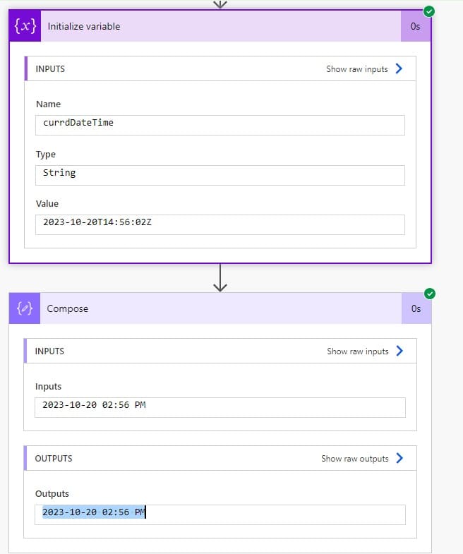 date format power automate