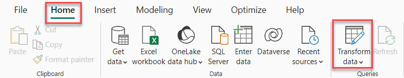 date.year power query in Power BI