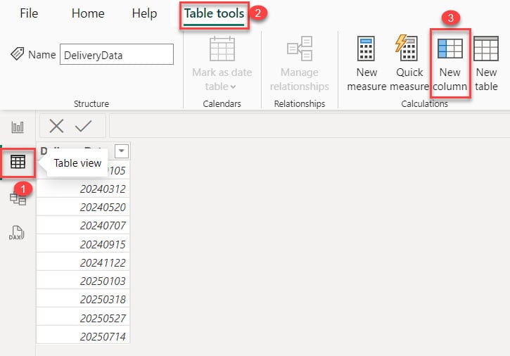 Dax convert yyyymmdd to date in Power BI