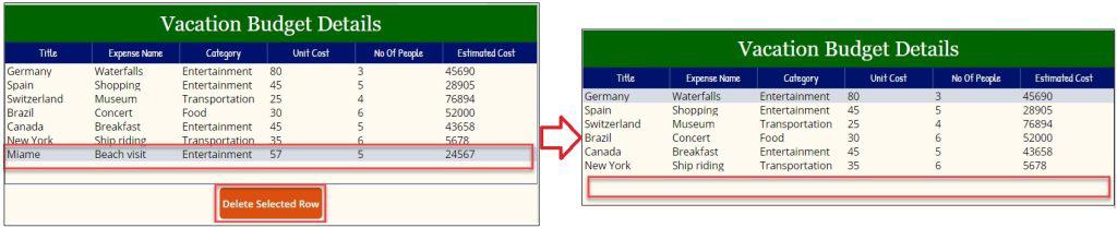 Delete a Row in Power Apps Data Table