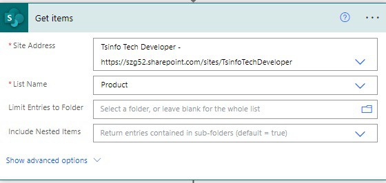 delete all items in sharepoint list power automate