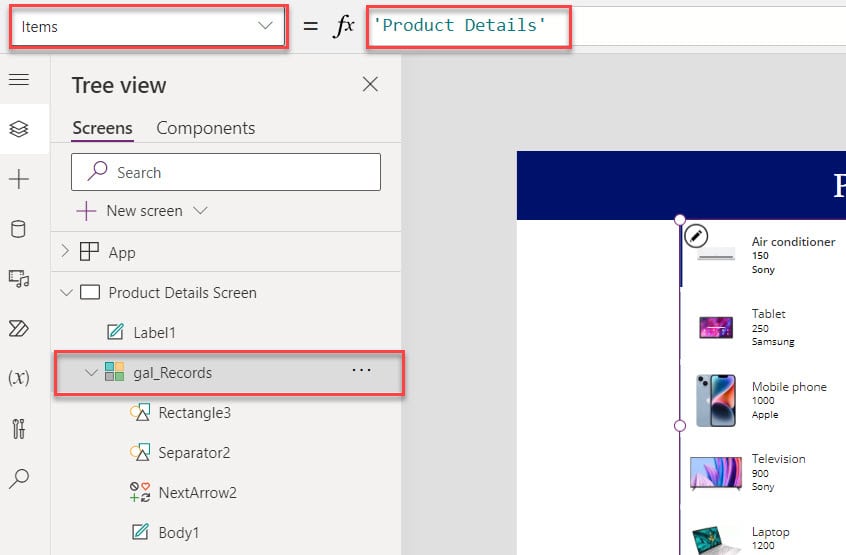 Difference between Gallery and data tables in Power Apps