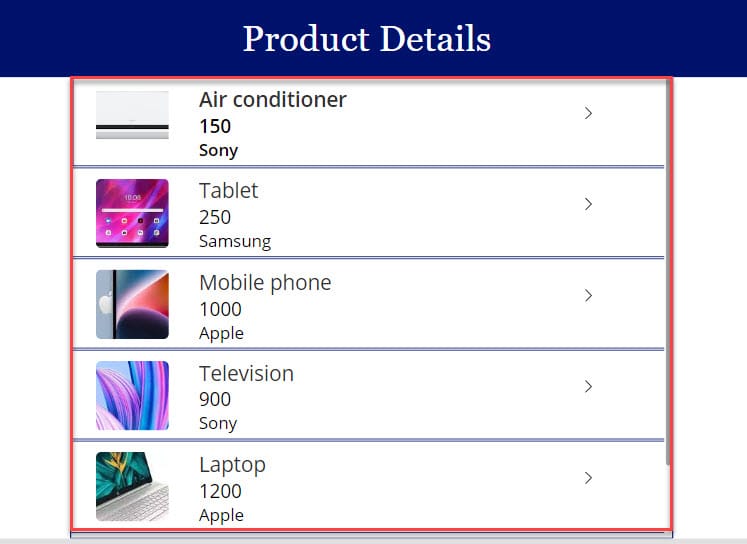 Difference between Gallery and data tables in PowerApps