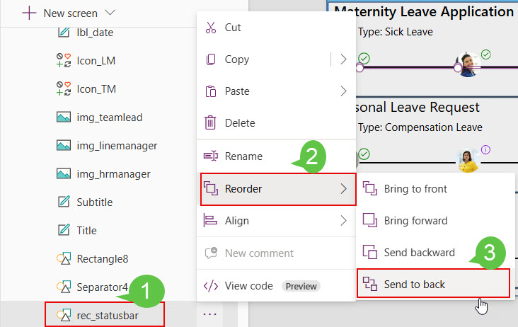 display approval status in powerapps