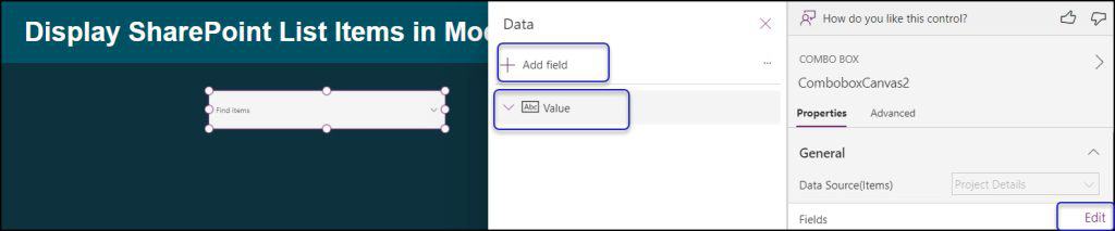 Display modern combobox items from SharePoint Person Column