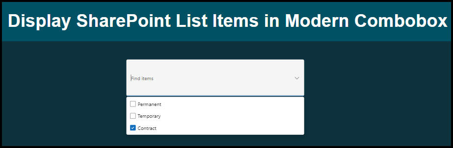 Display SharePoint Choices in Power Apps Modern Combobox