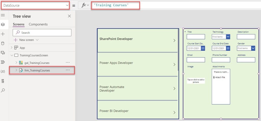 Display SharePoint List Attachments in Power Apps Gallery