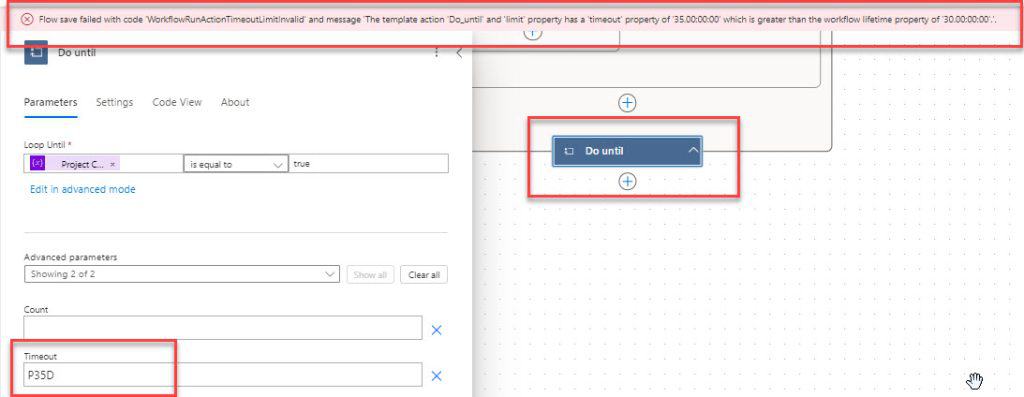 do until power automate limits