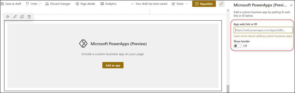 embed powerapps in dynamics 365