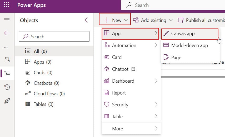 environment variables in the powerapps