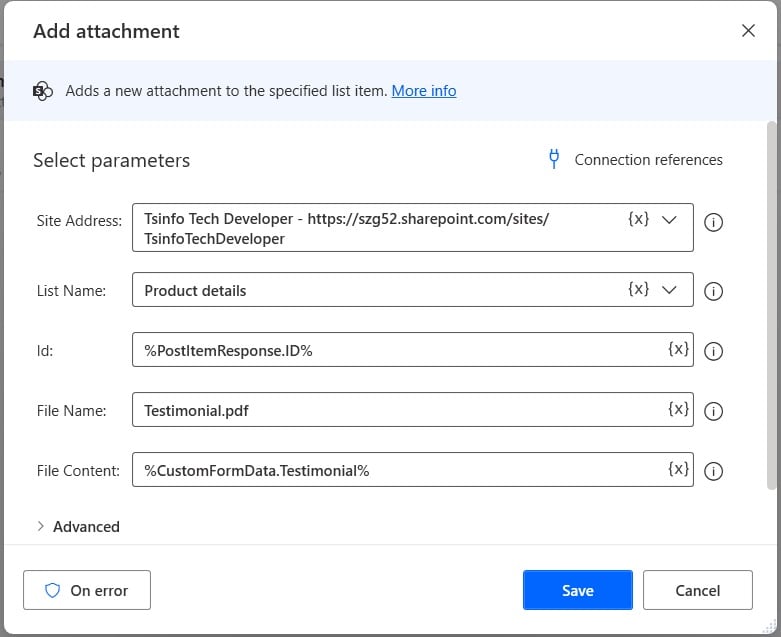 Error 'Argument 'body' must be 'Binary' in MS Power automate desktop