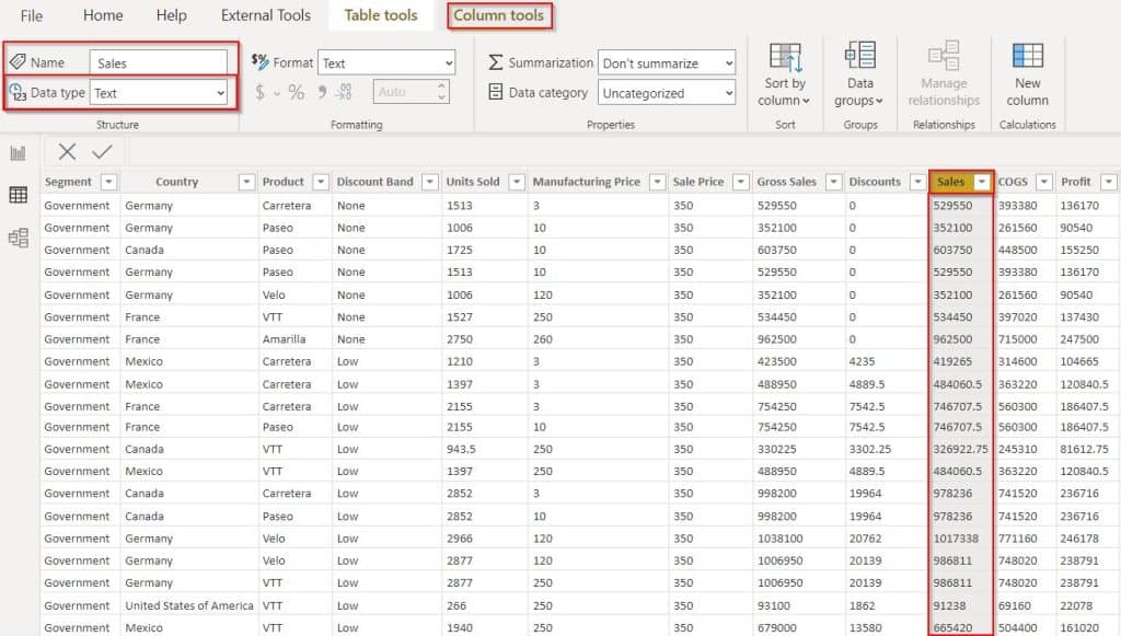 Example of Convert Decimal to Text using Power Query