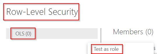 Example of Power BI Object level Security