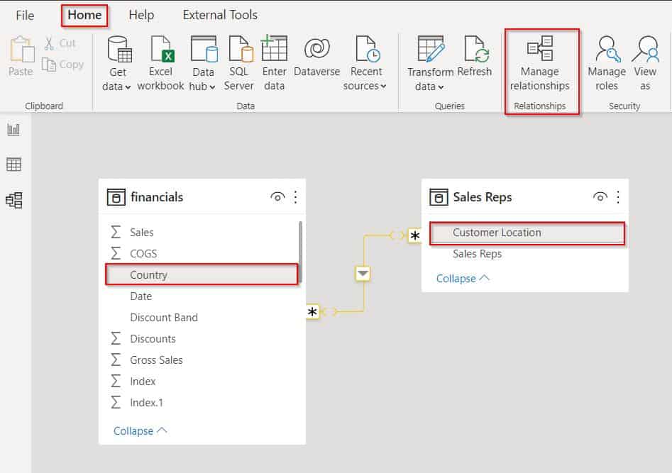 Example of Power BI Row-level Security based on username