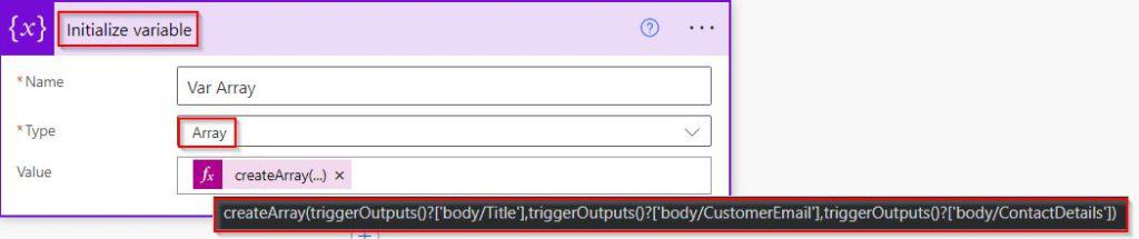 Example to append multiple values dynamically using Power Automate