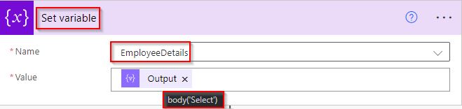 create array from excel table flow