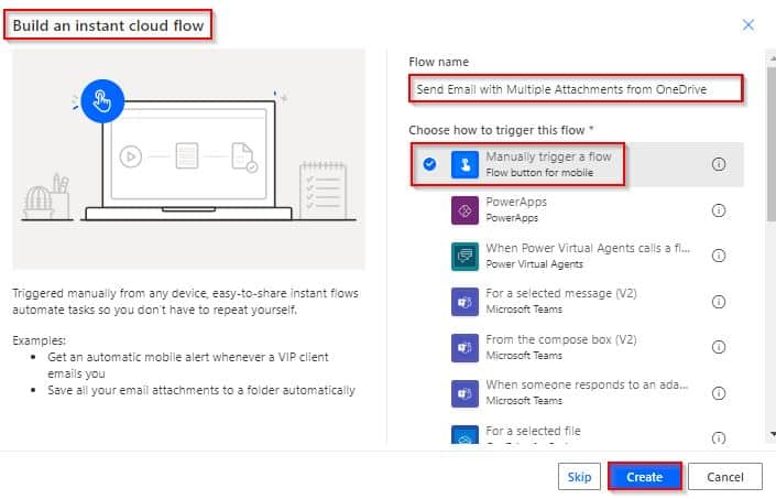 Send email with attachment from OneDrive using Power Automate