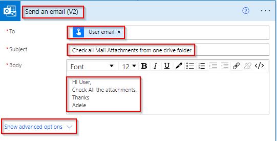 Send email with multiple attachments from OneDrive using Power Automate