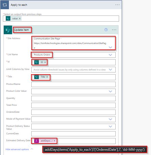 Example to Update Field with Today date using flow