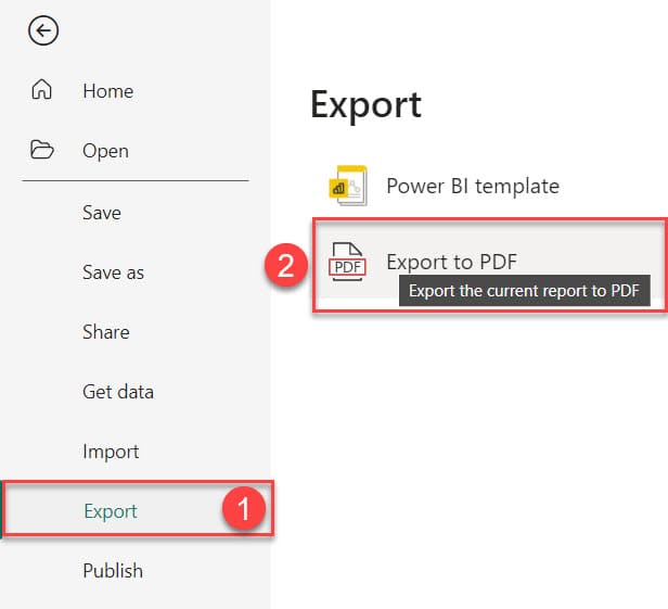 export entire power bi report to pdf