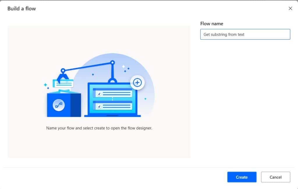 Extract substring from text Power Automate Desktop