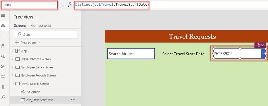 Filter Data Table based on dropdown from sharepoint list