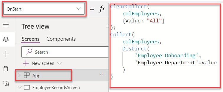 filter gallery powerapps dropdown