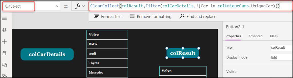 Filter PowerApps Collection By Another Collection