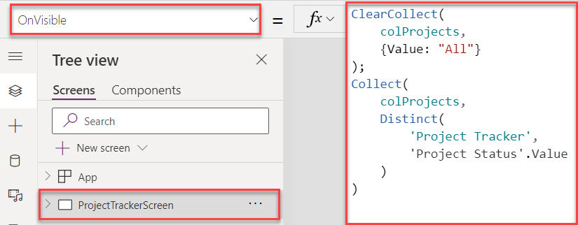 filter powerapps list box items