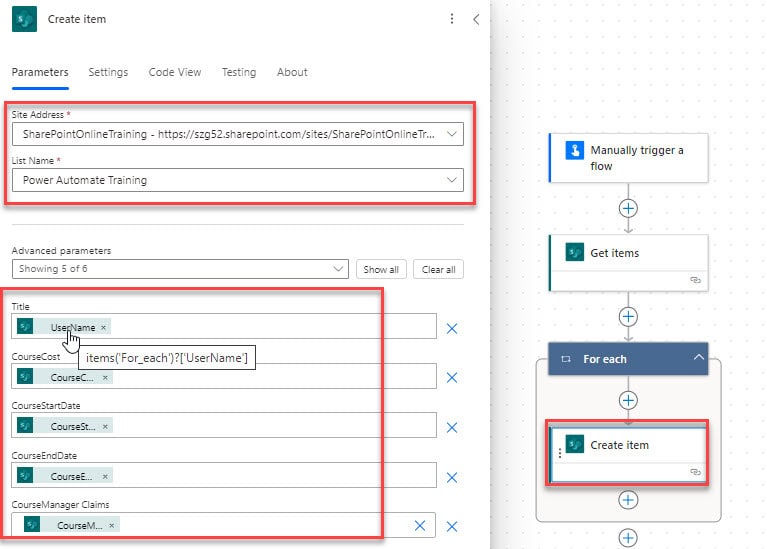 contains in filter query power automate