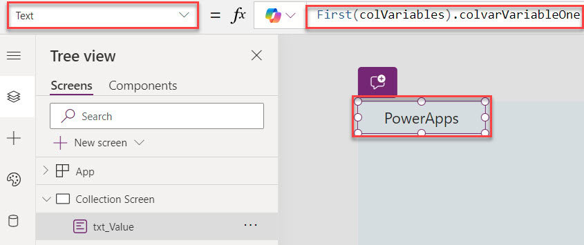 for all collection powerapps