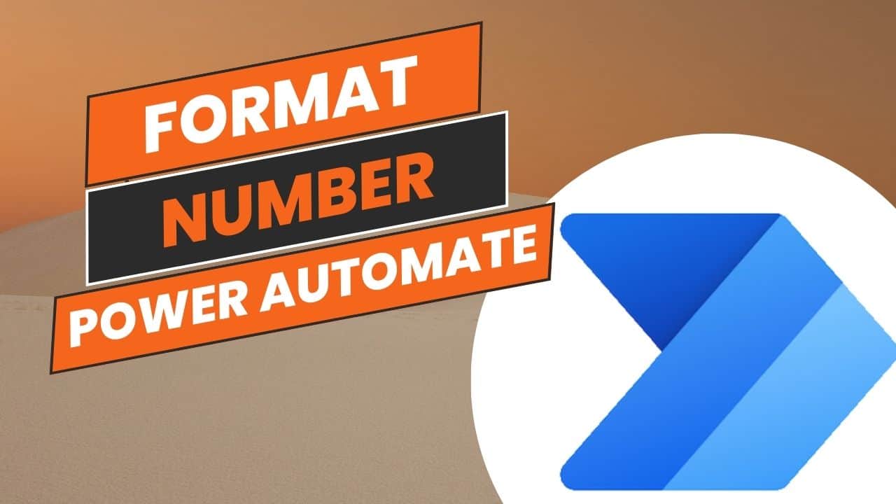 Format number in Power Automate