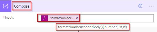 Format number with thousands separator in Flow