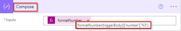 Format number with thousands separator in Power Automate flow