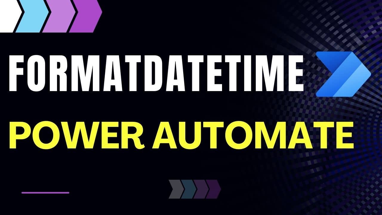 formatdatetime in Power Automate