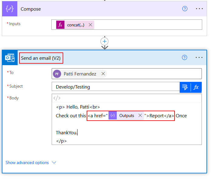 full path power automate