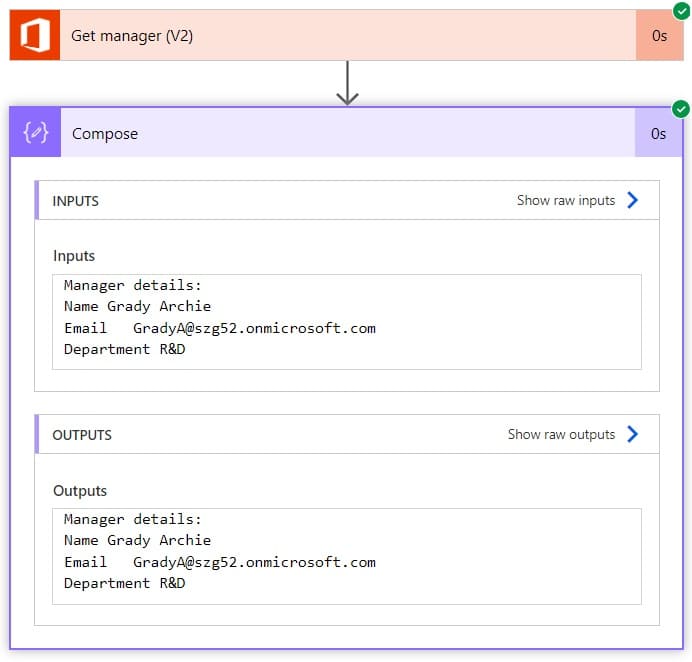 power automate get manager