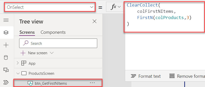 Get First N Items in Power Apps Collection