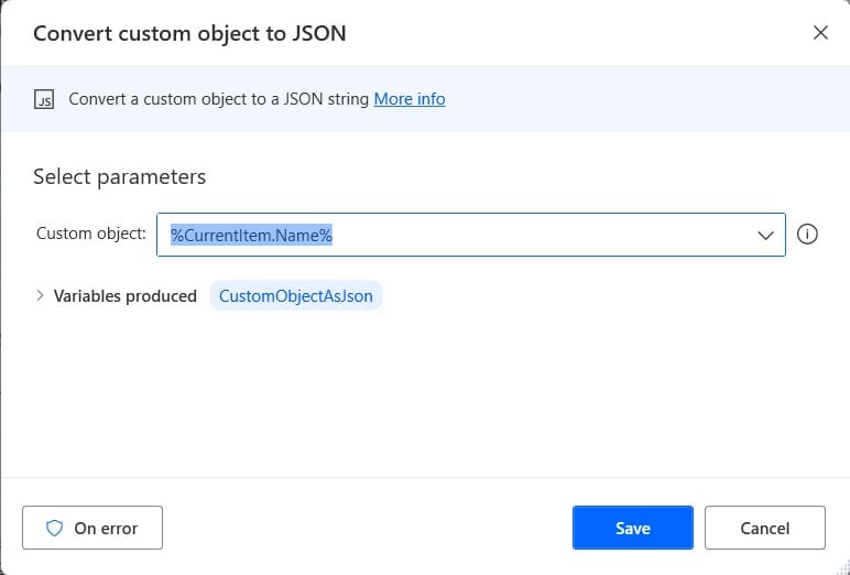 Get items Filter query in  Power Automate Desktop